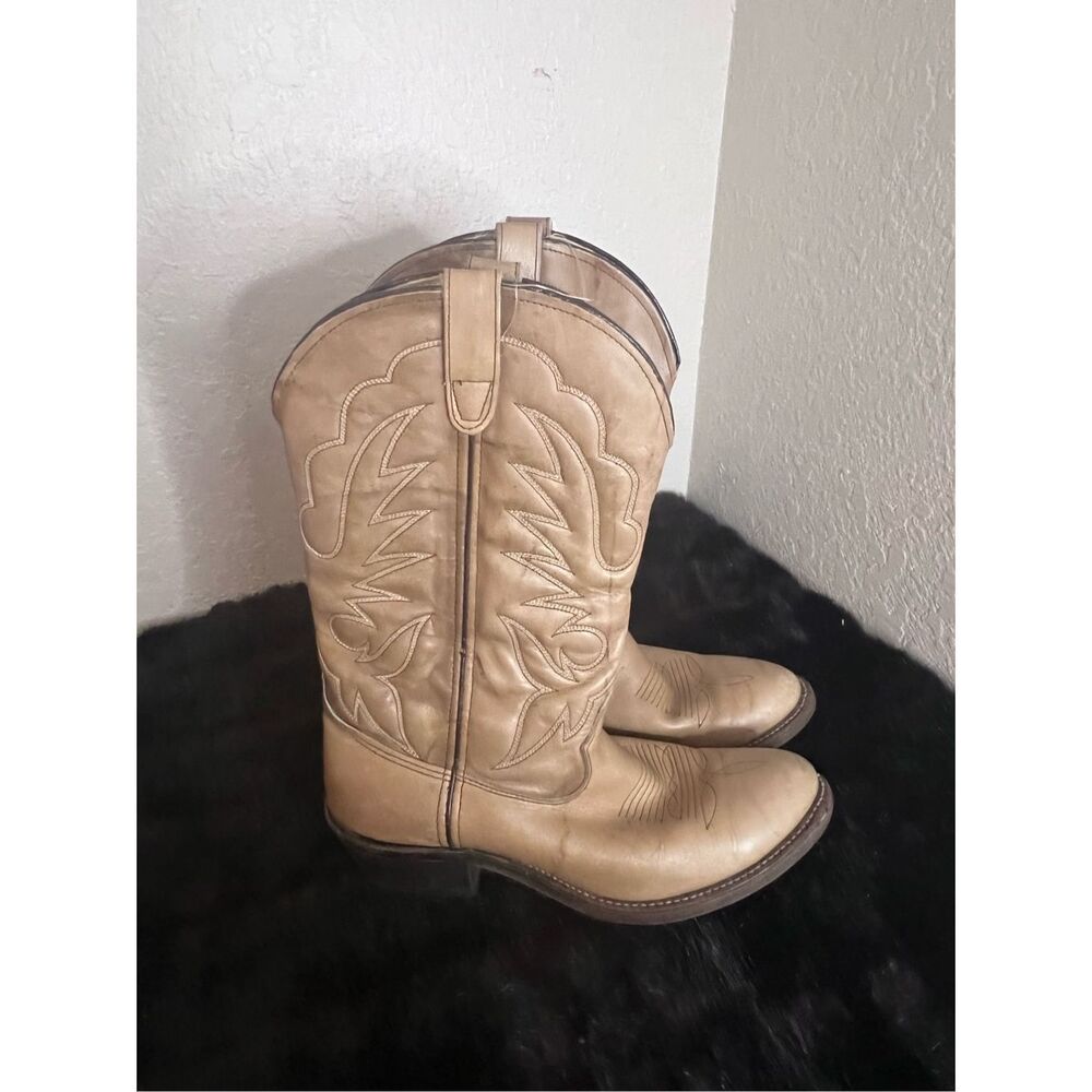 Double H  Tan Western Heel Boots western‎ 10 D